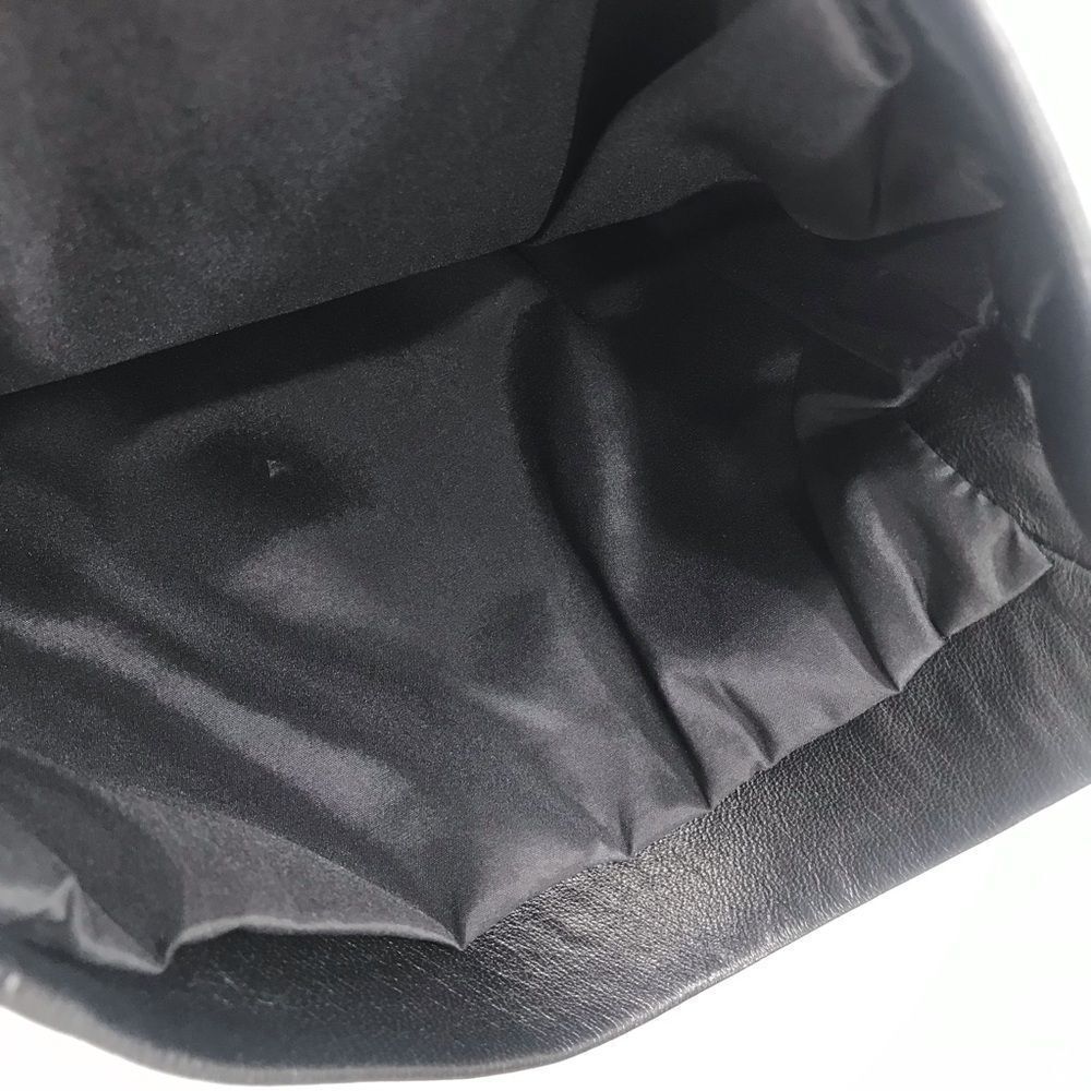 St. John Sport Black 100% Leather Straight Leg Zip Pocket Ankle Pants - Picture 12 of 16